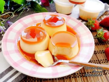 Cứ tưởng khó, hóa ra làm bánh flan mềm, mịn mượt như da em bé lại đơn giản thế này