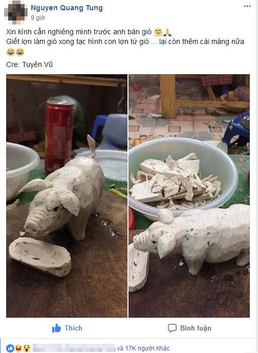 Rảnh rỗi đem giò ra tạc lợn, anh chàng khiến dân mạng xôn xao vì quá khéo tay - 1