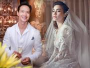 Làng sao - Kim Lý có phải là người giúp Hà Hồ mặc áo cô dâu lần cuối?