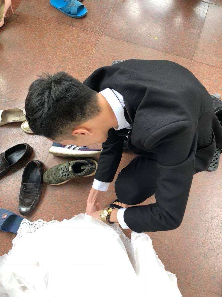 Trang điểm cho vợ trong ngày cưới, anh chồng trở thành hiện tượng MXH sau một đêm! - 4