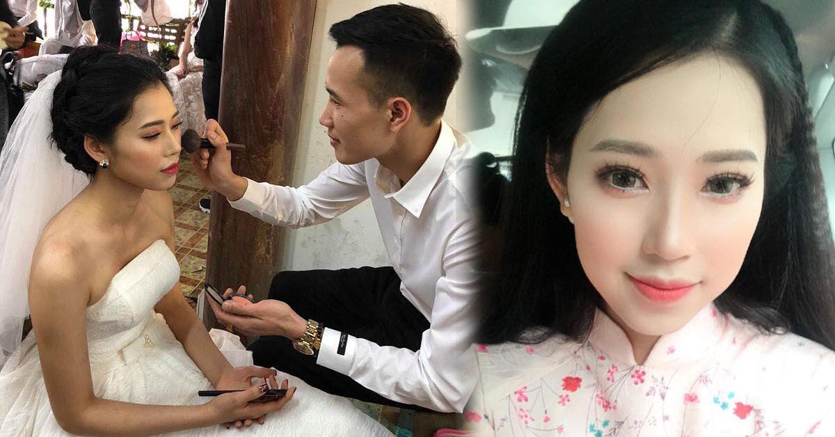 Trang điểm cho vợ trong ngày cưới, anh chồng trở thành hiện tượng MXH sau một đêm! - 7