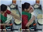 Bếp Eva - Vừa làm vừa nhét bánh vào nách, người phụ nữ khiến dân mạng phát hoảng vì... bẩn