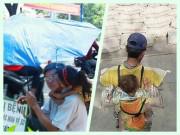 Làm mẹ - Chấp nhận khổ cực, những ông bố này vẫn “gồng mình” đem theo con nhỏ mưu sinh khắp nơi