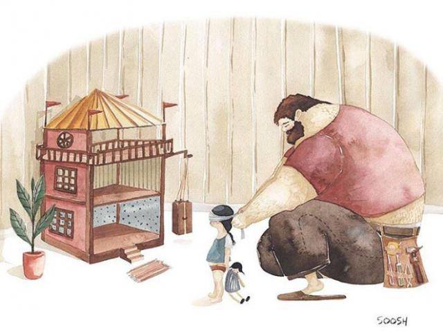 Bộ tranh về gia đình siêu đáng yêu làm tan chảy trái tim cộng đồng mạng