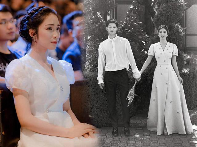 Bạn sẽ bất ngờ khi biết giá của bó hoa cưới trông rất 'đơn giản' trên tay Song  Hye Kyo | Wedding photography, Korean wedding, Wedding dresses