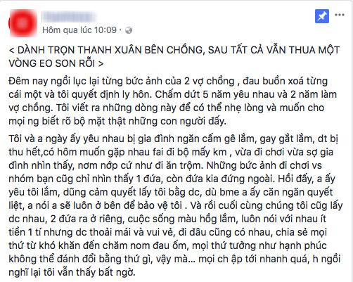 Tâm sự nhói lòng: amp;#34;Dành cả thanh xuân bên chồng, cuối cùng vẫn thua một vòng eo son rỗiamp;#34; - 1
