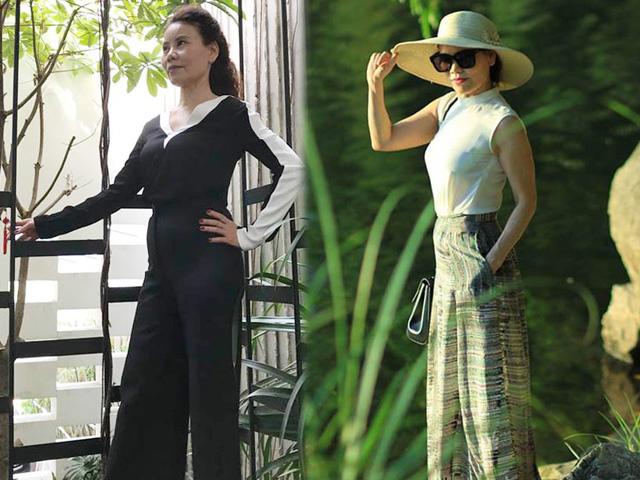 61 tuổi, mẹ Hồ Ngọc Hà vẫn mặc sành điệu, không rời giày cao gót!