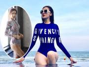 Thời trang - Ngại cháy nắng, ngại hở hang hãy chọn áo tắm như Kỳ Duyên, H'Hen Nie
