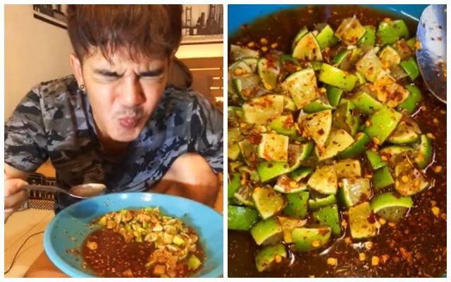 Ê răng, chảy nước miếng với món chanh trộn mắm đường của amp;#34;thánh ănamp;#34; Thái Lan - 3