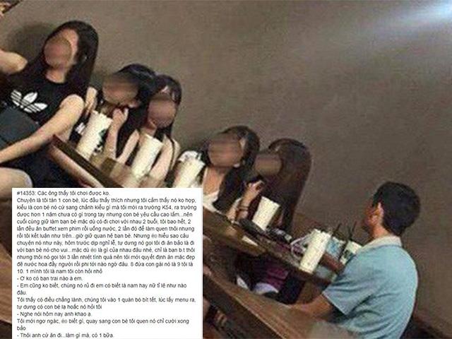 Không phải người yêu, cô gái rủ 8 người bạn tới bắt chàng trai... khao ăn và cái kết