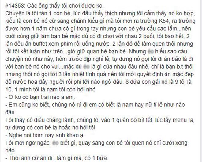 Không phải người yêu, cô gái rủ 8 người bạn tới bắt chàng trai... khao ăn và cái kết - 1