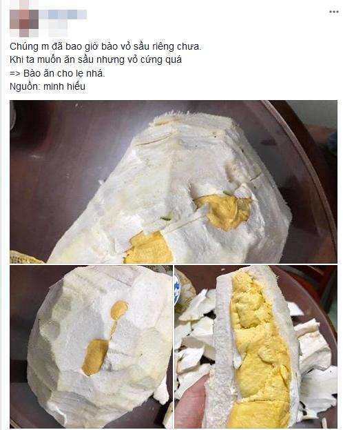 Anh chàng gọt vỏ sầu riêng nhẵn thín như gọt bưởi - 1
