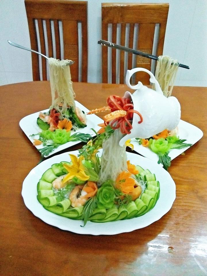Mẹ đảm thích trang trí món ăn, làm món miến amp;#34;bayamp;#34; khiến hàng nghìn chị em thích thú - 2