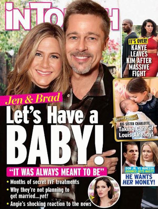 Rầm rộ thông tin Jennifer Aniston định sinh con cho Brad Pitt vì giờ anh đã độc thân - 1