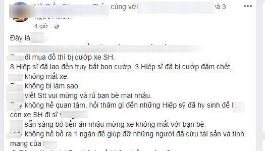 Chủ xe SH lên tiếng khi dân mạng ném đá vì “thờ ơ” trước sự ra đi của hiệp sĩ - 1