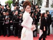 Thời trang - Cuối cùng, tà áo dài Việt Nam cũng giúp Lý Nhã Kỳ trở thành tâm điểm tại Cannes 2018