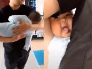 Clip Eva - Cười ngả nghiêng với màn "trốn ngủ" của em bé má bánh bao