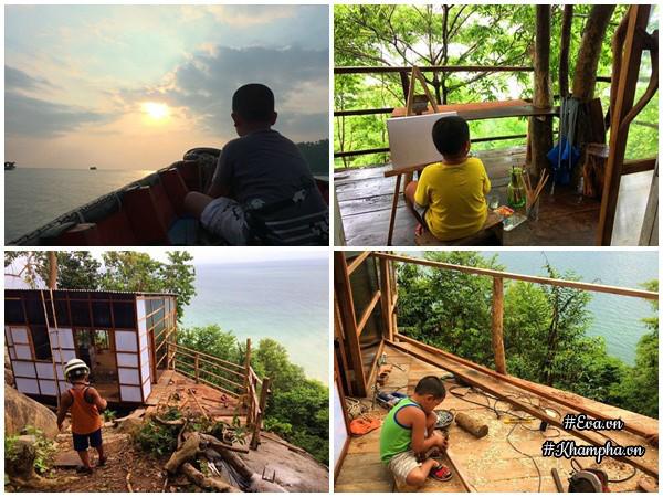 bo pho len rung, vi dao dien tu tay xay nha go dep ngo ngang giua dai ngan, bien khoi - 8