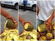 Bếp Eva - Gọt dứa nhanh như thái rau, người đàn ông khiến đầu bếp cũng phải khóc ròng chào thua