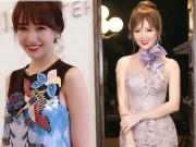 Làm đẹp - Hari Won ngày càng trẻ đẹp, Thụy Vân lộ mặt tròn xoe với tóc mái