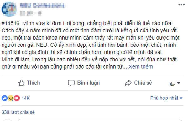 Dân mạng tiếc nuối trước câu chuyện cưới 4 năm ly hôn trong chớp mắt vì lý do chẳng ngờ - 1