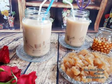 Cách làm trà sữa thạch mát lạnh con khen ngon, chồng hết khát mùa hè