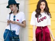 Thời trang - Đừng xem thường chiếc áo phông trắng, nhìn sao Việt phối nó đẳng cấp mà xem!