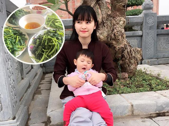 Mâm cơm toàn rau của tiểu thư 9x nhận nuôi bé gái Lào Cai 3,5kg khiến nhiều người bất ngờ