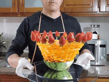 Thêm cách bày hoa quả siêu đơn giản mà hút mắt, mẹ chồng khó tính cũng phải khen dâu đảm