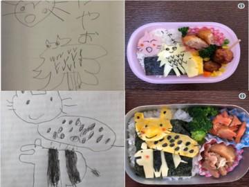 Biến nét vẽ nguệch ngoạc của con gái thành cơm hộp, ông bố khiến nghìn người ngưỡng mộ