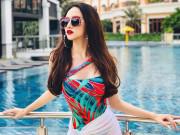 Thời trang - Hoa hậu Hương Giang khoe đường cong rực lửa catwalk điêu luyện cùng với bikini