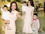 Giải trí - Lâu lắm mới thấy Vy Oanh "khoe" 2 con nhỏ xinh xắn cùng ông xã đại gia