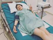 Bà bầu - Hotmom 4 con đi đẻ ở bệnh viện 5 sao, được chính chồng "ấn bụng" cho con chui ra