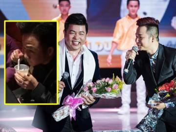 Quang Lê thương bạn thân Quách Tuấn Du xúc cơm bằng... bút khi lưu diễn