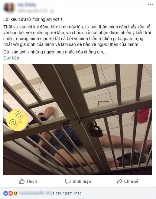 Chồng nằm sõng soài ngoài cửa giữa đêm, vợ viết tâm thư “Lời kêu cứu” gây bão MXH - 1