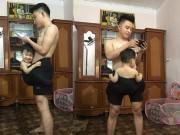 Clip Eva - Em bé "oái oăm": Được bố địu trong... quần đùi thì mới chịu ngủ ngon