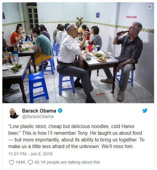Chủ quán amp;#34;bún chả Obamaamp;#34; sốc khi biết đầu bếp nổi tiếng TG từng đến quán ăn đã tự sát - 4