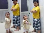 Clip Eva - Cầm roi như người lớn, em nhỏ thay mẹ đánh chừa anh hư