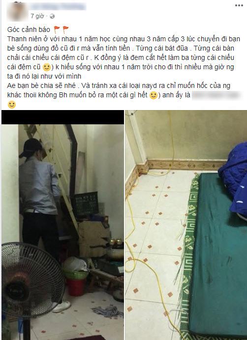 Đăng clip tố bạn cắt chiếu, bẻ chổi chia đồ khi chuyển nhà, chàng trai bất ngờ bị chỉ trích - 1