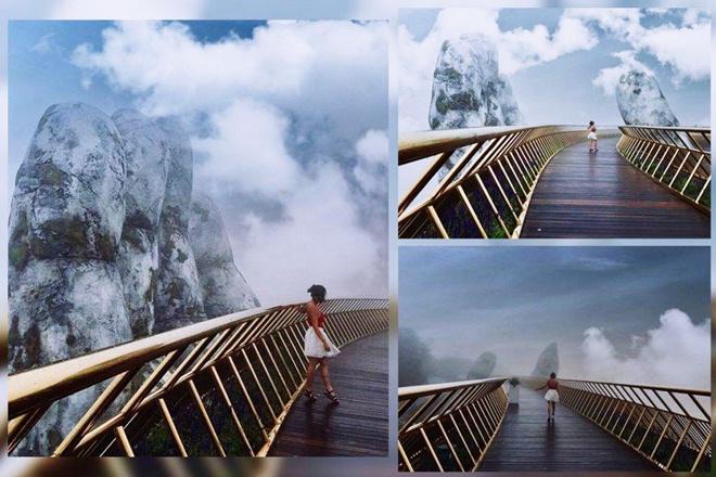 HOT: Cây cầu có bàn tay khổng lồ mới toanh ở Đà Nẵng amp;#34;gây sốtamp;#34; vì đẹp như tiên cảnh! - 9