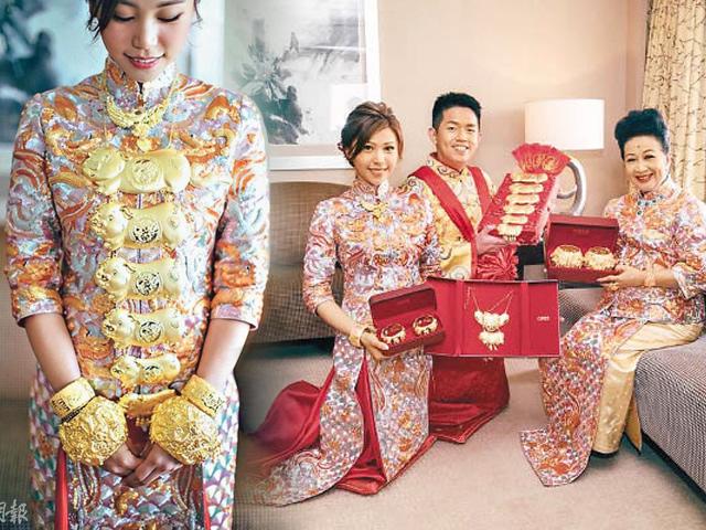 Ngôi sao 24/7: Nghệ sĩ TVB tặng vòng vàng nặng trĩu cổ, trĩu tay cho con dâu trong ngày cưới