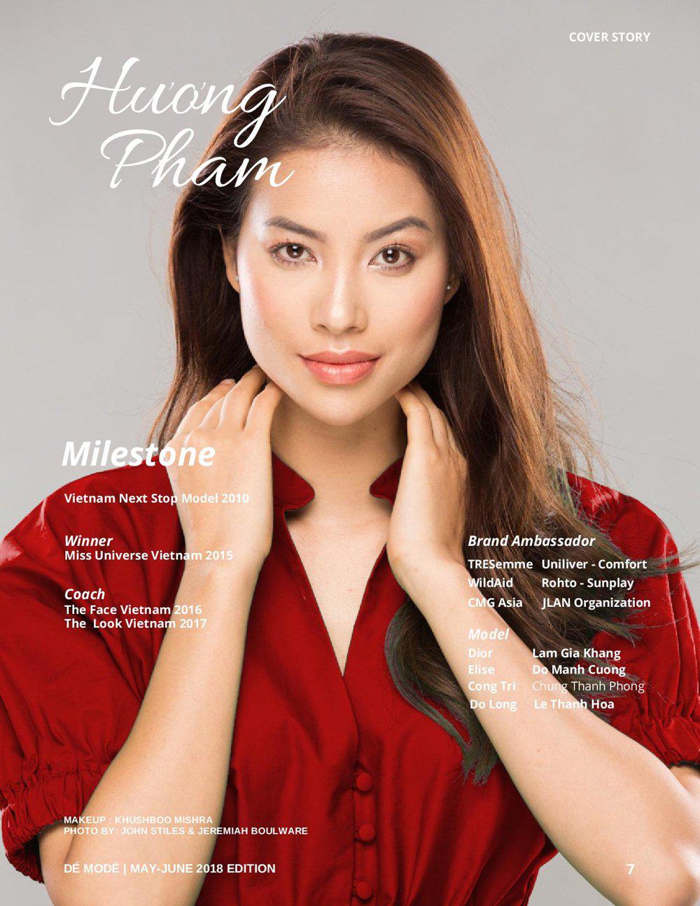 Mặc kệ thị phi, Phạm Hương vẫn tỏa sáng ngời ngời trên bìa tạp chí Pháp - 3