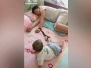 Clip Eva - Đêm qua xem World Cup mà sáng nay vợ bắt trông con, ông bố nghĩ ra cách cực sáng tạo