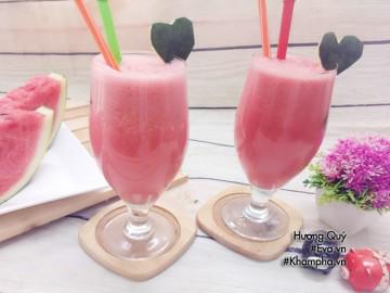 Cách làm sinh tố dưa hấu thơm ngon, mát lạnh giải nhiệt mùa hè
