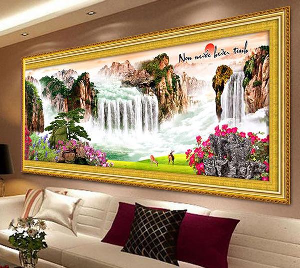 Treo tranh thêu chữ thập phong cảnh thế nào để sang nhà mà lại hóa giải được phong thủy xấu? - 8