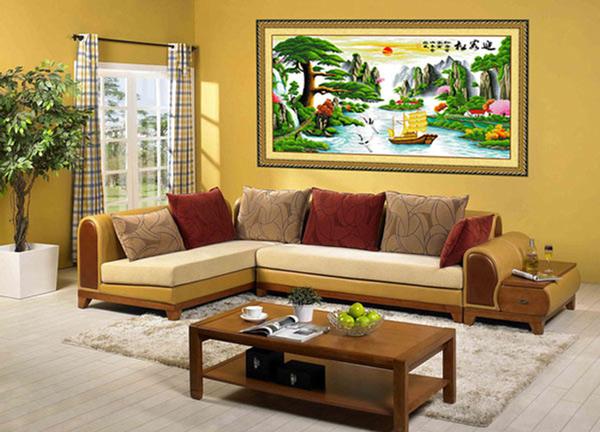 Treo tranh thêu chữ thập phong cảnh thế nào để sang nhà mà lại hóa giải được phong thủy xấu? - 9