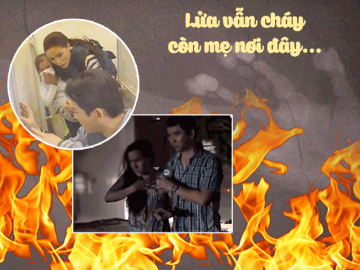 Hình ảnh cháy chung cư Carina gợi lên trong tình huống cứu người của Kỳ Duyên gây xót xa