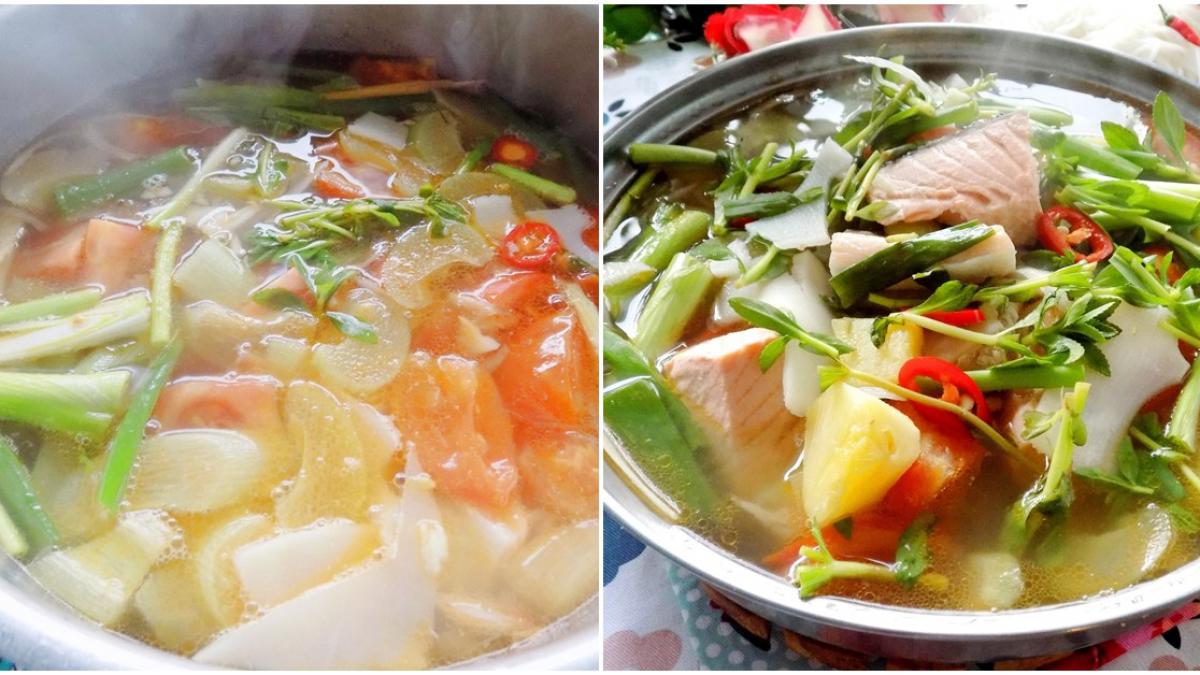 Canh Chua Cá Hồi - Món Canh Ngon, Dinh Dưỡng, Không Tanh