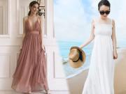 4 điều cần ghi nhớ khi chọn váy maxi đi biển cho nàng nấm lùn