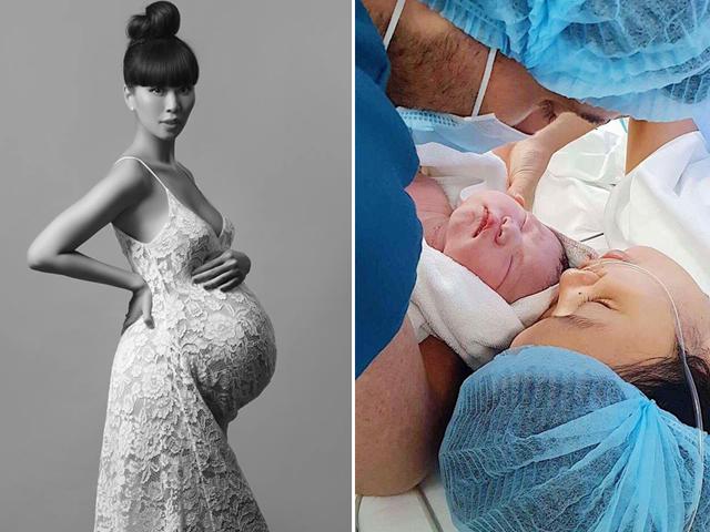 Hà Anh bầu thon thả vẫn sinh con 4,4kg, da trắng hồng nhờ chiêu ăn vào con không vào mẹ